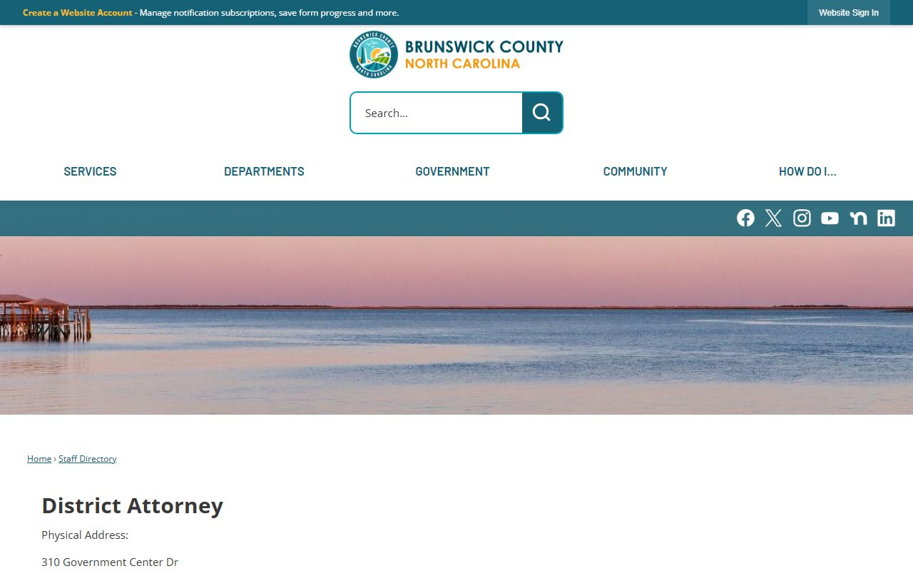 Brunswick County arrest records and court charges District Attorney source