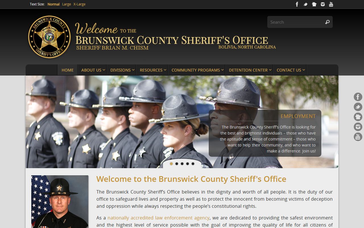 Brunswick County sheriff records and jail information