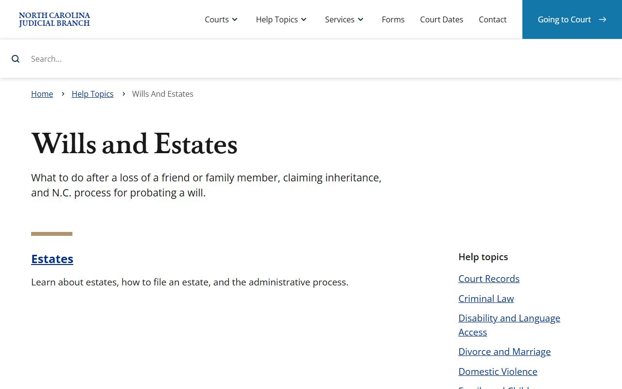 Brunswick County probate records NC wills and estates source